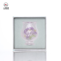 Ensemble de tasses à thé de pivoine en cristal stocké de luxe soucoupe de tasse à thé en cristal dégradé violet pour tasse à thé de pivoine FloraDeity Twelve-april
