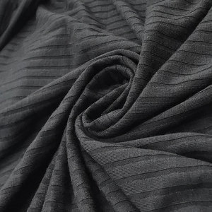 Tela de punto acanalado modal 8*5, tela elástica de viscosa a rayas para camisetas sin mangas, camisetas y camisetas de capa base ajustadas - Product Image 3