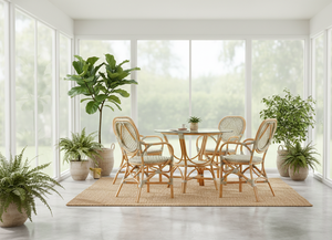 Elegante y Cómodo Juego de Comedor de Mimbre/Ratán de Diseño Asiático Compacto para Espacios Acogedores en Hogares, Apartamentos y Hoteles, Procedente de Indonesia - Product Image 6