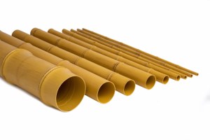 Poteau en <span class=keywords><strong>bambou</strong></span> synthétique HDPE pour clôture décorative extérieure, idéal pour les jardins et aménagements paysagers - Product Image 4