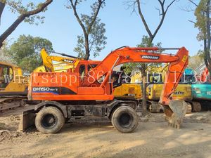 Excavadora de ruedas Doosan 150 Original de Corea en buen estado, excavadora de ruedas usada de 15 toneladas, excavadora de ruedas usadas a la venta - Product Image 6