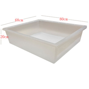 Lớn dành cho người lớn bò sát chăn nuôi bồn tắm 80*68*20cm bóng <span class=keywords><strong>Python</strong></span> rắn hổ mang thằn lằn ăn khay cho ăn xô giá rắn lưu vực - Product Image 1