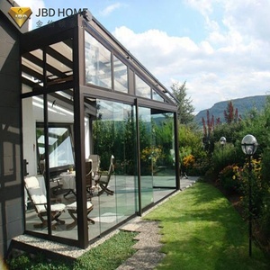 Kits de véranda en aluminium modernes et mobiles, alimentés à l'énergie solaire, écologiques, pour villas, jardins extérieurs, serres en verre portables, serres vertes complètes - Product Image 3