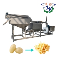 Hoge Efficiëntie Franse Frieten Hydro Snijmachine 3-10 Ton/uur Aardappel Hydro Snijder Grote Verwerkingscapaciteit Hydro Snijder