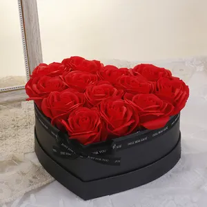 Оптовая продажа, декоративные сушеные цветы, настоящие натуральные долговечные неувядающие вечные розы в подарочной коробке