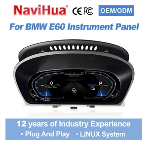 NaviHua 12.3 Inch Upgrade LCD Digital Cluster <b>Speedometer</b> Instrument with Carplay New Auto Meter <b>for</b> BMW 5 Series E60 2003-2010 - Product Image 1