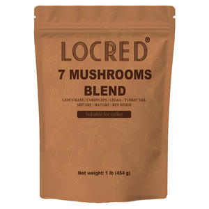 Органический порошок из 7 грибов, 454 г (1 фунт), подходит для кофе: Львиная грива, Кордицепс, Чага, Туркиш-хвост, Шиитаке, Майтаке, Красный Рейши - Product Image 5