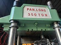 Mesin Cetak Melamin Dua Warna 350 Ton Teknologi Taiwan Panlong, Mesin Press Melamin Kontrol PLC Kecepatan Tinggi