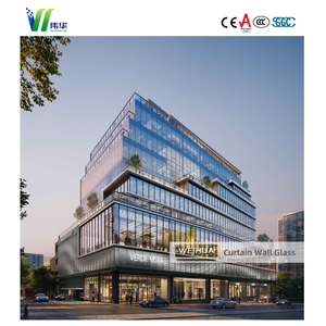 6 + 12 + 6 5 + 16 + 5 doppio argento basso-E parete di vetro isolante per grattacieli commerciali - Product Image 2