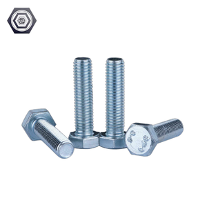 Tornillo hexagonal de acero al carbono personalizado DIN931 DIN961, Hardware a prueba de herrumbre, acabado Chapado en zinc para maquinaria de muebles, rosca de máquina - Product Image 5