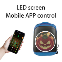 Mochila Publicitaria P3.5 con Pantalla LED, Programable, Digital, de Alta Calidad, a Todo Color, con Control por Aplicación