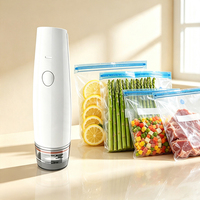 Bomba de Vacío para Alimentos Moderna y Auténtica, Sellador de Vacío Portátil de Plástico para el Hogar, con Tecnología de Inyección, para Uso en Fiestas y Cocina