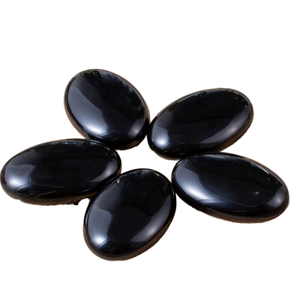 Piedra de Obsidiana Negra Natural de Alta Calidad, Pulida, para Decoración del Hogar, Regalo de Año Nuevo - Product Image 1