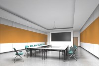 Table de bureau et de formation modulaire extensible et pliable moderne pour hôtels, écoles et salles de réunion