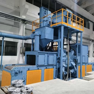 Cường độ lao động thấp hiệu quả cao nhôm đúc chết làm sạch deburring KLWD1405-8 dây lưới băng tải bắn máy nổ - Product Image 5