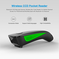 Escáner Mini Tipo-C de Fábrica, Lector de Códigos QR 1D Inalámbrico Bluetooth para Pagos Móviles