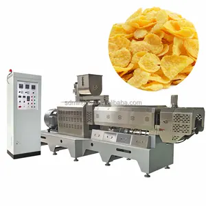 Breakfast Cereal Maize Flakes Machinery Chocolate Frosted Flakes Extruding Line Machine Plant Equipment