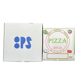 Boîte à pizza personnalisée en carton <span class=keywords><strong>blanc</strong></span>, boîtes à pizza triangulaires - Product Image 6