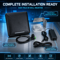 Lecteur RFID UHF intégré Impinj E710, antenne 9dBi, portée de 15 m, étanche IP67, pour la gestion automatique des parkings