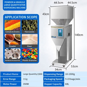 Machine de remplissage et d'emballage de sachets et de pochettes pour poudres, granulés et autres produits (épices, noix, farine, café, bonbons, thé) pour petites entreprises, avec grande trémie - Product Image 6