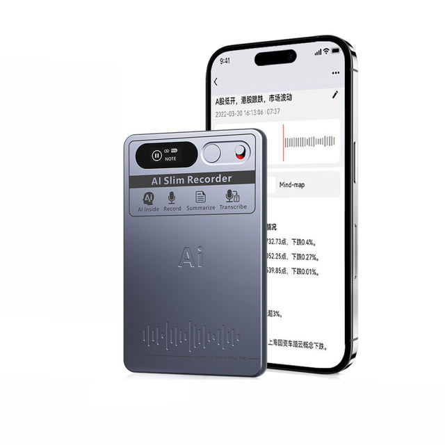 Experience Next-Gen Meeting Transcription Smart AI Voice Recorder Featuring ChatGPT-5 Support for 118 Languages Plus 64GB Memory