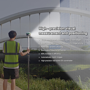SMA60AR <span class=keywords><strong>GNSS</strong></span> RTK Sistemi AR Stakeout Çift Kameralı IMU 60 °   İnşaat Ölçüm Ekipmanları için IP68 6-12km UHF Eğim Ölçüm Cihazı - Product Image 5