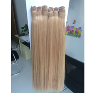 Harga Grosir 14A Kualitas Terbaik Kutikula Rapi 8/60 #   Rambut Asli Manusia Rusia Double Drawn Weave Bundles Hair Weft