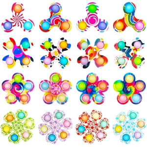 Distributeur recherché : Jouet sensoriel anti-stress Push Pop <span class=keywords><strong>Bubble</strong></span> Fidget <span class=keywords><strong>Spinner</strong></span> en plastique écologique pour enfants et adultes - Product Image 3