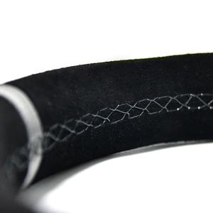 यूनिवर्सल 350mm गहरी पकवान पकड़ विनील चमड़ा खेल कार के स्टीयरिंग व्हील - Product Image 5