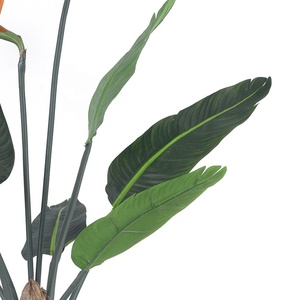 في الأماكن المغلقة في الهواء الطلق طيور بلاستيكية محفوظ بوعاء نباتات الجنة من شجر الموز والنخيل للمسافرين - Product Image 4