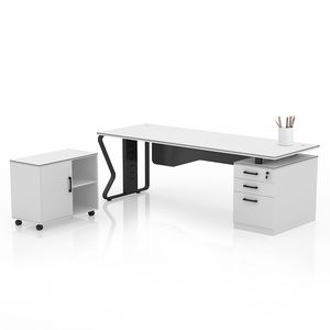 Bureau de direction moderne en forme de L pour PDG, directeur général, table de bureau exécutive pour mobilier de bureau - Product Image 4