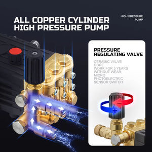 Ad alta pressione commerciale 16L/min (4GPM) 3600PSI 250BAR benzina auto rondella per il lavaggio auto - Product Image 6