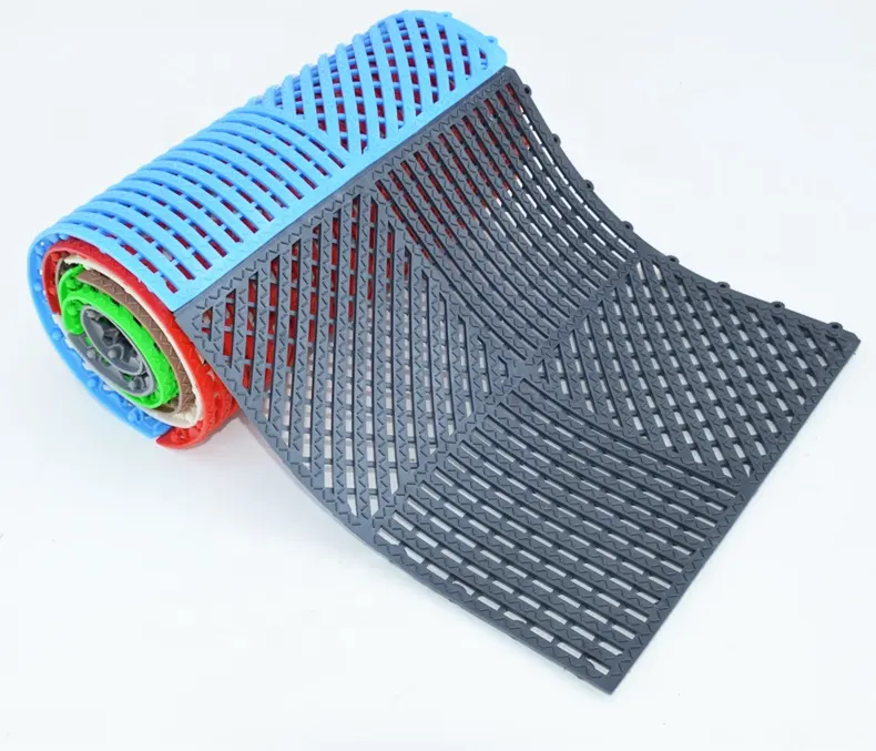 ฟรีตัวอย่าง Anti-SLIP & Anti-UV ยอดนิยมในร่มกลางแจ้งสระว่ายน้ำห้องน้ำที่กำหนดเอง PVC FLOOR MAT