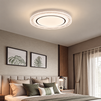 Plafonnier LED moderne 3 CCT en cristal, luminaire mural en acrylique avec interrupteur pour salon, chambre et maison
