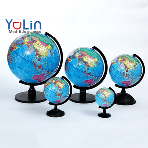 Equipo de enseñanza de Geografía de 10,6 cm, globo terráqueo, mapa de la Tierra mundial giratorio con soporte de PP y producto de Pedestal Tellurion - Product Image 1