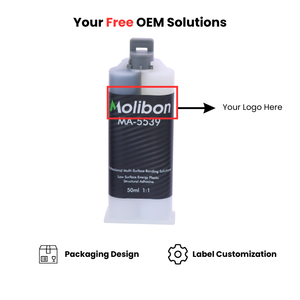 Adhesivo Estructural de Plásticos LSE 1:1 de <span class=keywords><strong>Ultra</strong></span> Fuerte Adhesión para Aleación 6061, PET, PVC, PS, LCP, ABS, TPU, PPS, PMMA, PP, PE, HDPE, POM - Product Image 5