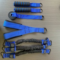 Bande de Résistance en Latex 3-en-1 Multifonctionnelle pour Usage Intérieur, Corde de Traction, Entraînement de Force des Bras, Bande Élastique d'Assistance à la Traction