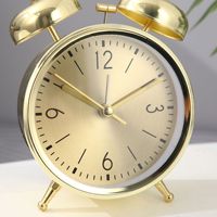 Neuer Retro Metall Smart Wecker mit Mechanischem Uhrwerk Leuchtender Alarm Einfaches Kreatives Vintage Hufeisen-Uhren-Design