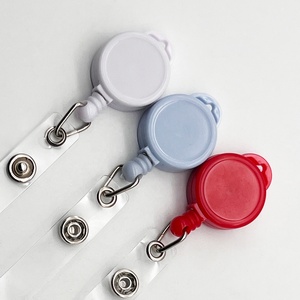 Porte-badge rétractable coloré de 25 mm, porte-badge en acrylique mignon, clip pour carte d'identité, vente en gros, cordon de cou, porte-<span class=keywords><strong>yoyo</strong></span>, <span class=keywords><strong>accessoires</strong></span> - Product Image 2
