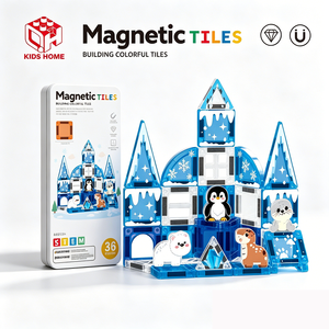 36 Piezas <span class=keywords><strong>de</strong></span> Bloques Magnéticos <span class=keywords><strong>de</strong></span> Animales Congelados, Juguete Educativo STEM <span class=keywords><strong>de</strong></span> <span class=keywords><strong>Castillo</strong></span> <span class=keywords><strong>de</strong></span> Hielo, Juego Sensorial <span class=keywords><strong>de</strong></span> Aprendizaje para Niños <span class=keywords><strong>de</strong></span> 3+ Años - Product Image 1