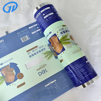 Rouleau de film d'emballage composite plastique de qualité alimentaire PET/CPP résistant à l'huile, imprimé en héliogravure, personnalisé pour l'emballage de pain et de gâteaux