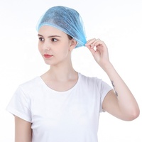 Casquette bouffante jetable en PP non tissé avec clip, certifiée CE ISO13485, pour usage en usine alimentaire et salle blanche