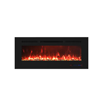 Cheminée électrique Luxstar de haute qualité, 42 pouces, 13 couleurs LED, 1500W, encastrable, murale, moderne, pour hôtel