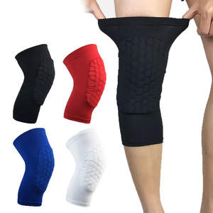 Genouillère de compression unisexe en nylon et coton épaissi, douce, respirante, pour la protection sportive, la course, l'entraînement et le soulagement des douleurs. - Product Image 1