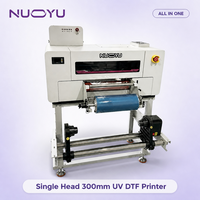 Imprimante UV DTF avec laminateur 300 mm, tête unique, tout-en-un, machine à autocollants en rouleau, CE RoHS, vente en gros