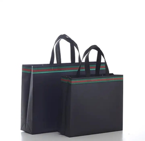 Bolsa de compras ecológica reutilizable con logotipo personalizado en color liso impreso para uso diario y de regalo - Product Image 4