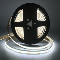 Bande LED COB double blanc dimmable 2700K-6000K CCT, pixel adressable, lumière RGB réglable, DC24V, cuivre, IP20/IP65, 608 LED, 5M, MOQ