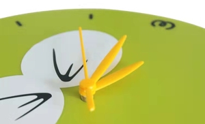 Mandao <strong>DIY</strong> Children's Cartoon Wall <strong>Clock</strong> PVC Environmental protection Rabbit Girl and Bird Wall <strong>Clock</strong> - Product Image 4