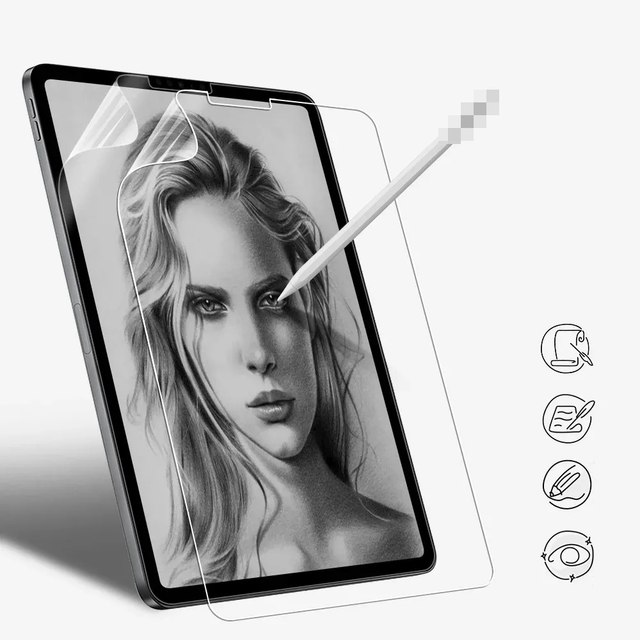 Paper Feel Screen Protector for iPad Air 5 iPad Air 4 10.9 Inch for iPad Pro 112021/2020/2018 Flim Write and Draw Like on Paper