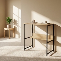 Bureau d'ordinateur convertible au design moderne, simple et confortable, en panneau MDF pour usage domestique BS-241